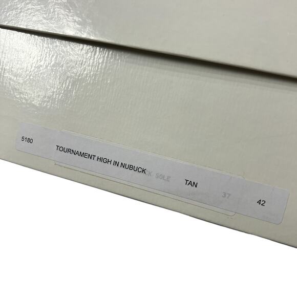 NEW Common Projects Tournament High Top Sneakers Nubuck Tan Shoes 5180 42 ITALY - Picture 3 of 13